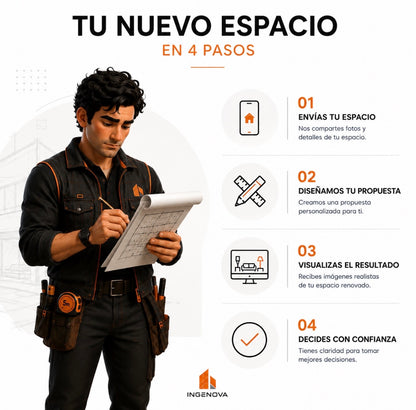Visualiza tu espacio antes de remodelarlo 👀