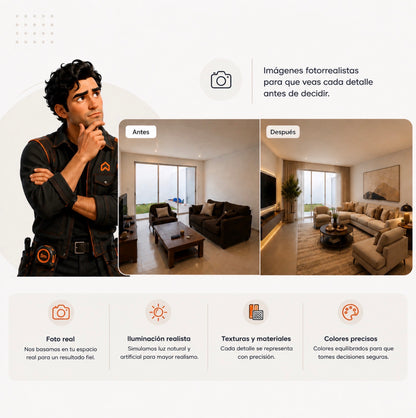 Visualiza tu espacio antes de remodelarlo 👀